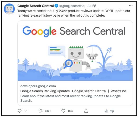 Google Product Review Algorithm Update